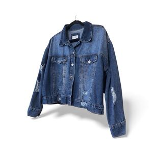 Distressed Blue Denim Jacket